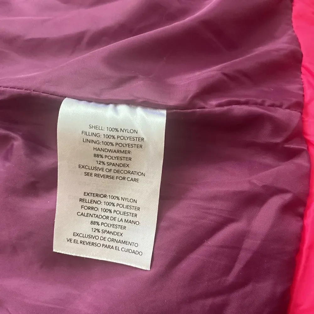 Spyder sz girls L, 14/16 or womens XS long quilted insulated winter jacket